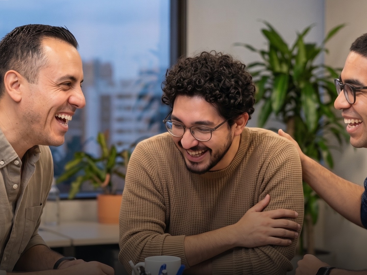 El equipo KVERGE, fuera de cámara